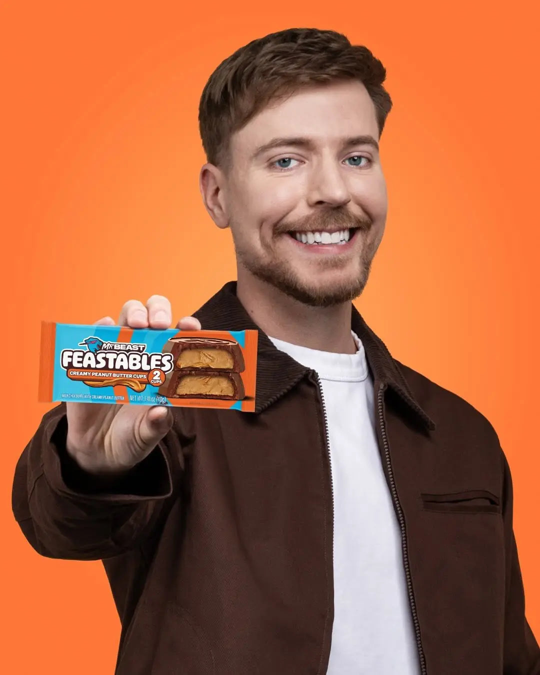 6 Counts Feastables Mr. Beast -  Creamy Peanut Butter Egg 35g - mamabox.sg