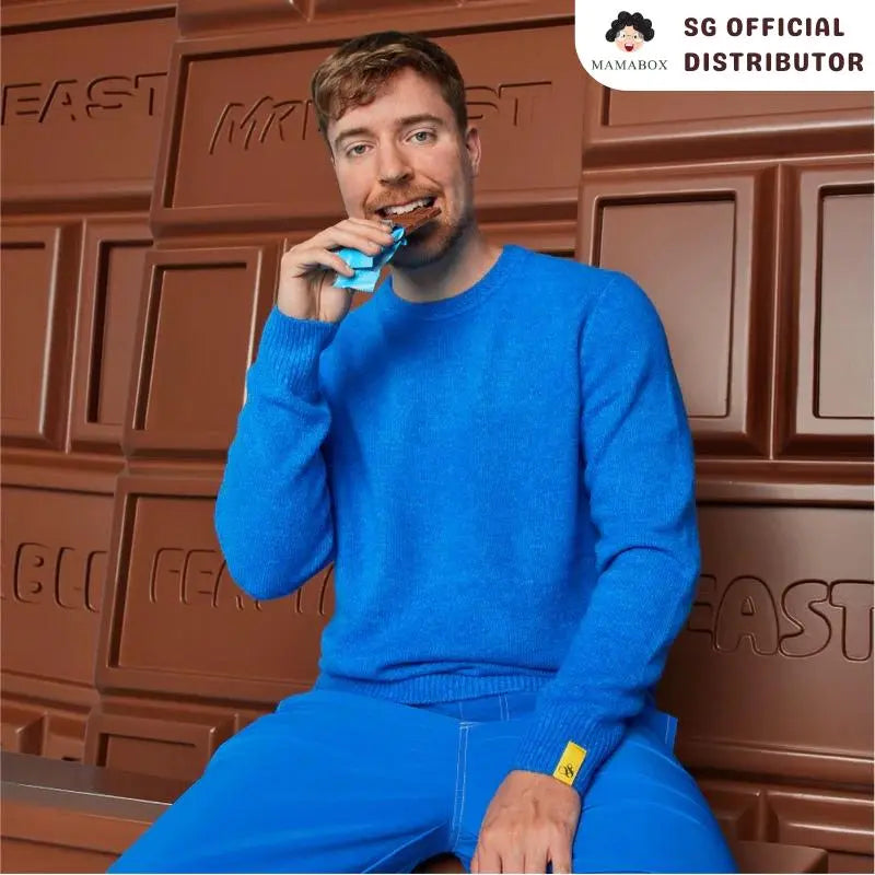 Box of 10 Feastables Mr. Beast - Almond 60g - mamabox.sg