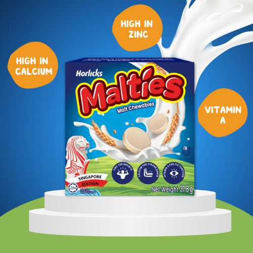 [FREE 3 Box] Horlicks Malties Malt Candy SG Edition (37.8g x 6 Boxes) - mamabox.sg
