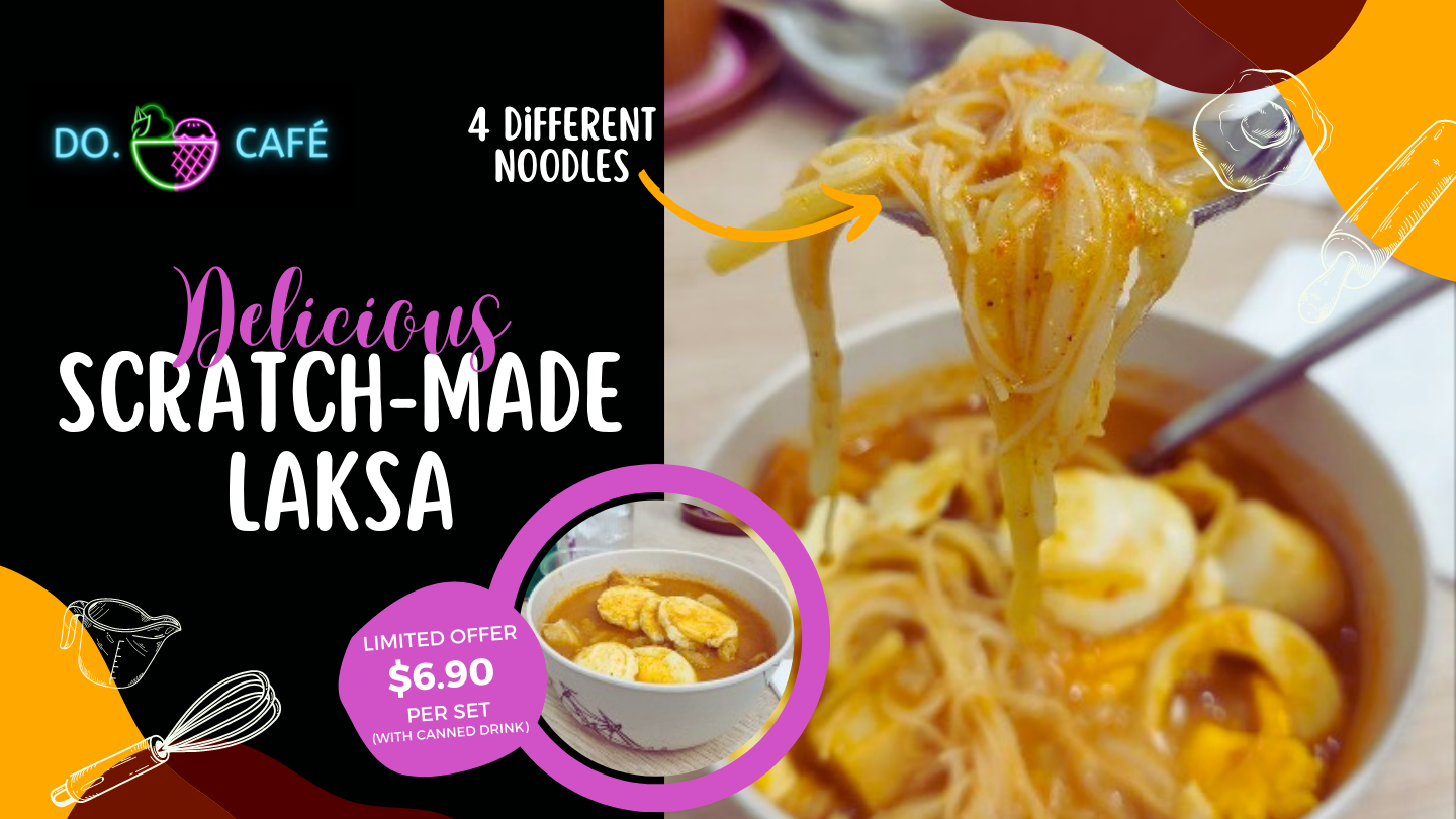 Ever had 4 different noodles in your Laksa? DO.CAFÉ's limited laksa set is a must-try!