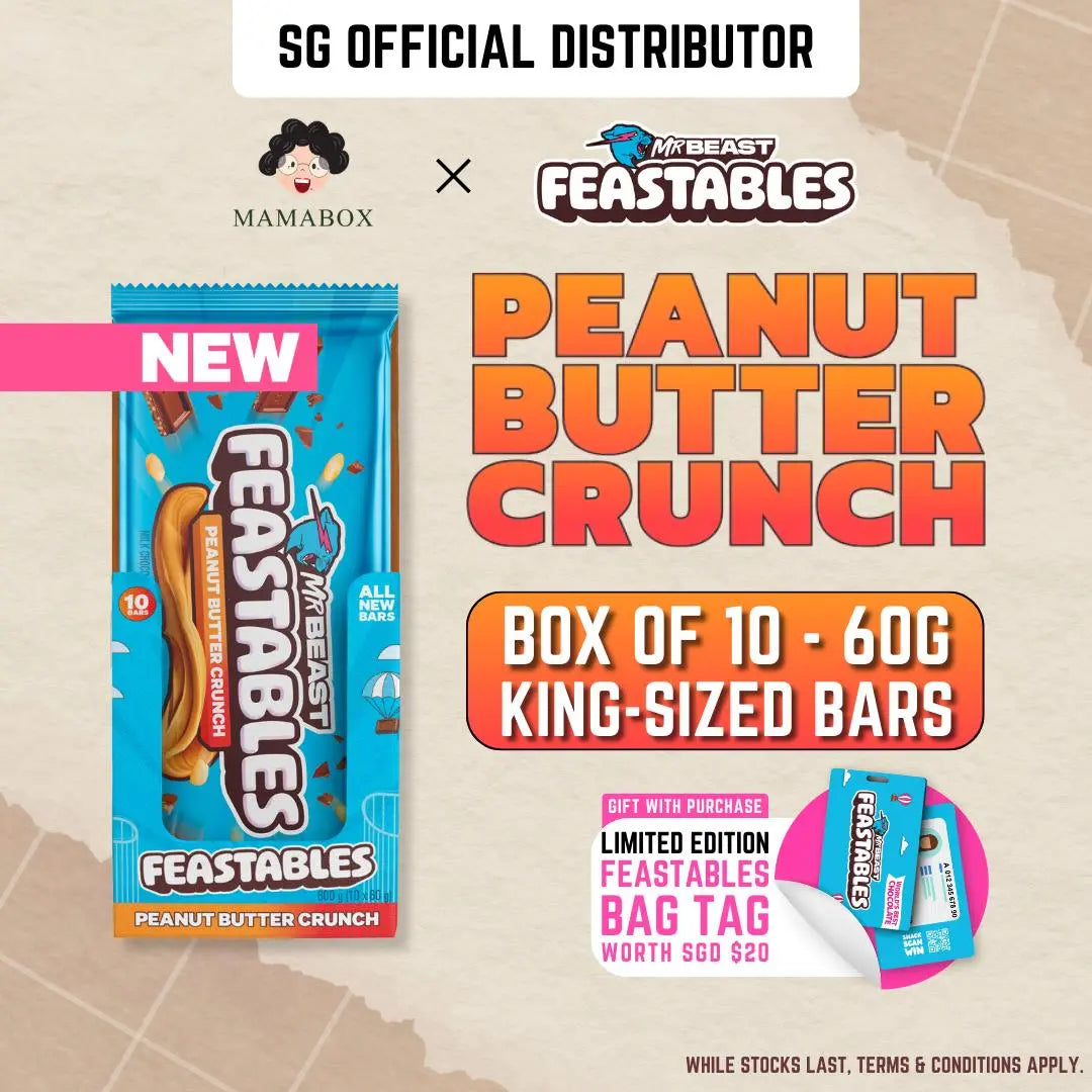 Box of 10 - Peanut Butter Crunch 60g - mamabox.sg