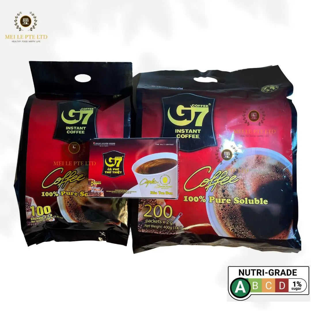[Bundle of 2] G7 Instant Coffee (3 in 1, Espresso, Pure Black, Strong X2) - mamabox.sg