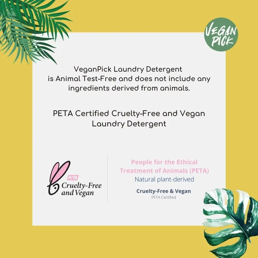 [Bundle of 2] VeganPick Unscented/ Signature Scent Laundry Detergent / Fabric Softener 1L ( 50 loads) - mamabox.sg