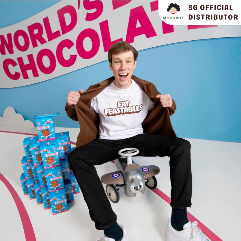 [New] Box of 24 Feastables MrBeast | Milk Chocolate + Crunch + Peanut Butter (24 Count x 35g) - mamabox.sg