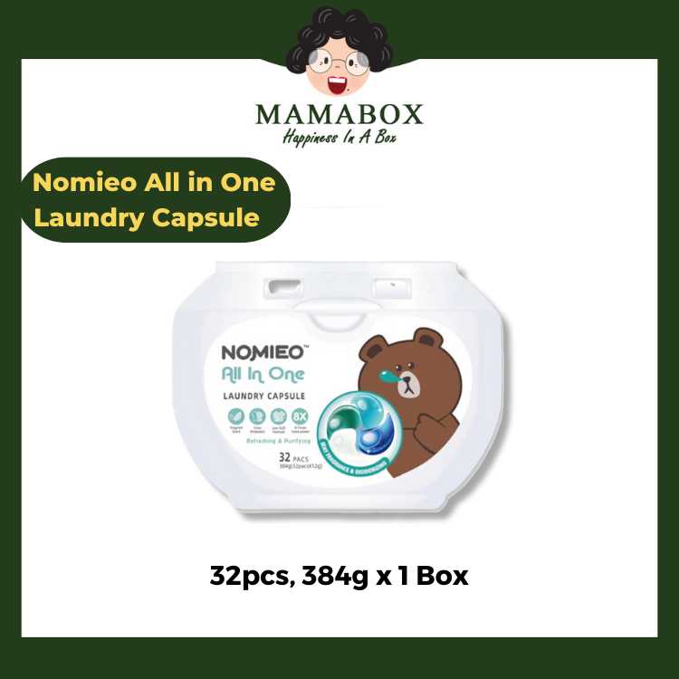 Nomieo Laundry Capsule 40pcs 320g x 3 Boxes - mamabox.sg