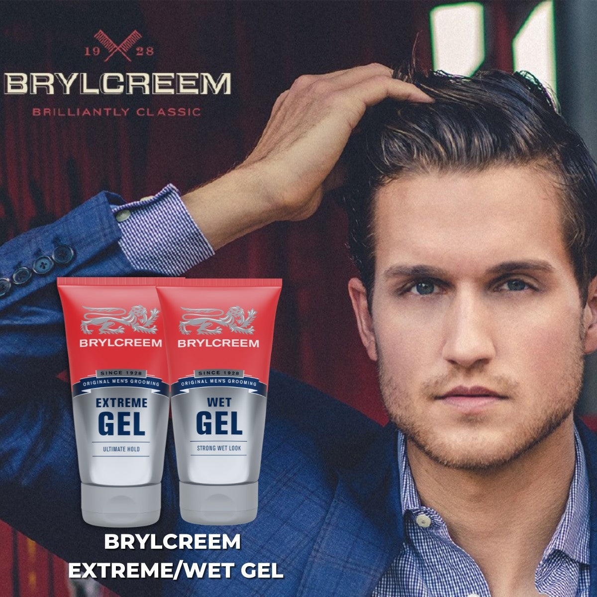 Brylcreem Hair Style Wet Look / Extreme Gel 150ml x 2 - mamabox.sg