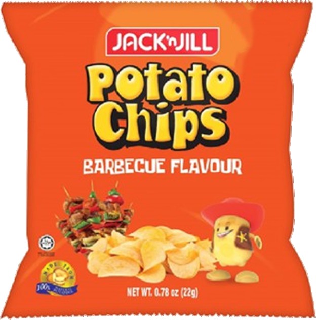 Jack 'n Jill Potato Chips BBQ 22g/ 10pkts - mamabox.sg