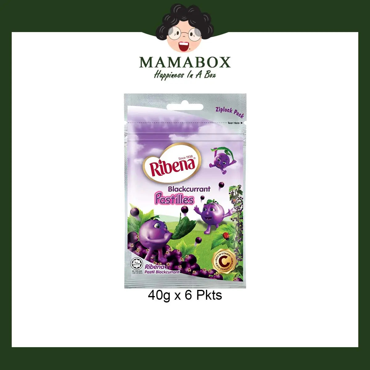 Ribena Pastilles Blackcurrant / 6 pkt - mamabox.dev